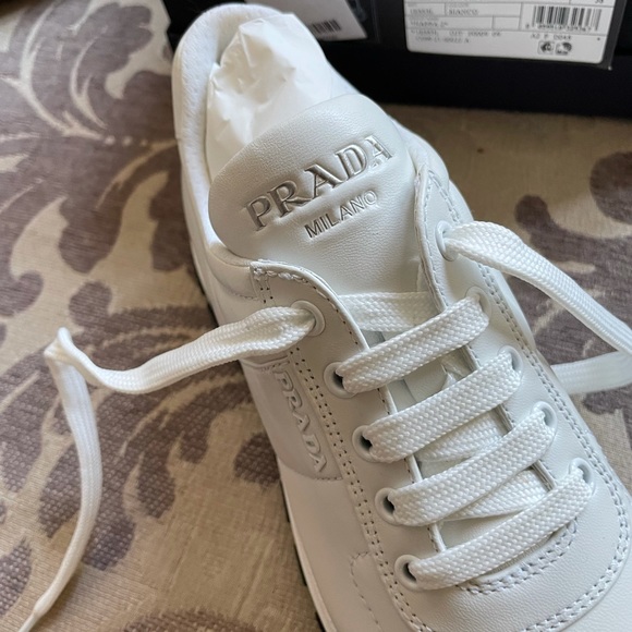 Prada white sneakers size 8 size 38 - Picture 4 of 5